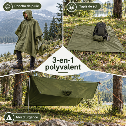 Traileno StormPoncho – Poncho Outdoor 3-en-1