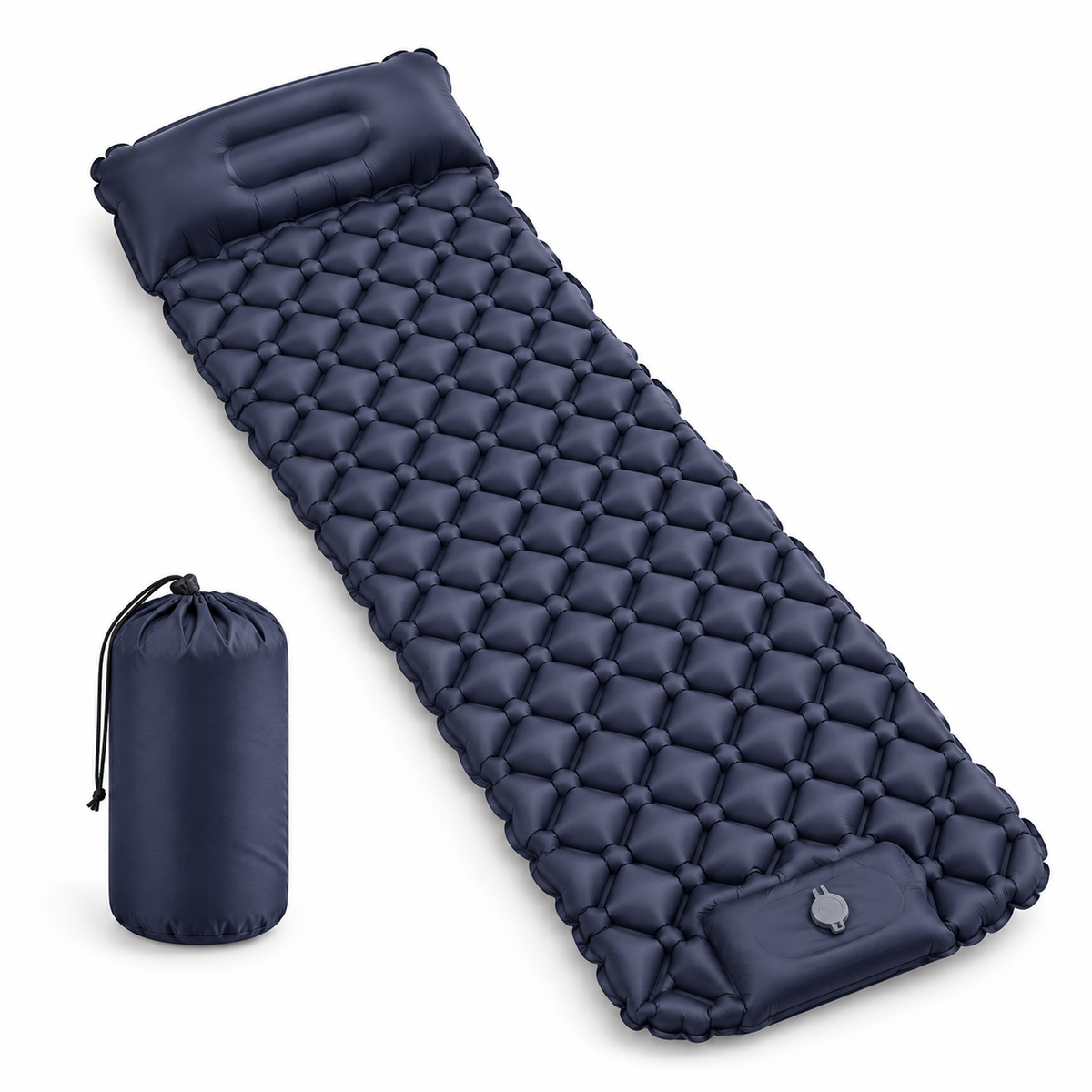 Traileno AirPad – Matelas de Camping 1 place avec Pompe Intégrée